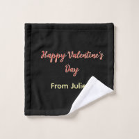 Rotes schwarzes frohes Valentinstag von Name stilv