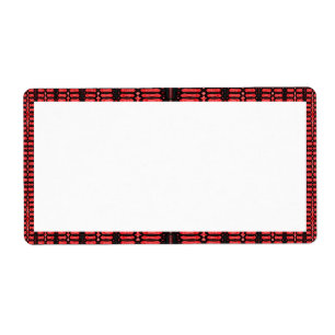 rotes schwarzes Muster