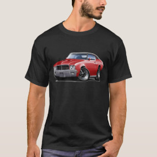 Rotes schwarzes Spitzenauto 1970-72 Buicks GS T-Shirt