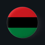 Rotes Schwarzes und grünes Panafrikanisches UNIA-F Button<br><div class="desc">Panafrikanische Flagge mit roter und grüner Flagge — auch bekannt als afro-amerikanische Flagge und Black Liberation Flag.</div>