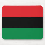 Rotes Schwarzes und grünes Panafrikanisches UNIA-F Mousepad<br><div class="desc">Panafrikanische Flagge mit roter und grüner Flagge — auch bekannt als afro-amerikanische Flagge und Black Liberation Flag.</div>