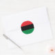 Rotes Schwarzes und grünes Panafrikanisches UNIA-F Runder Aufkleber (Umschlag)