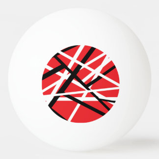 Rotes, schwarzes und weißes Grafikdesign Tischtennisball