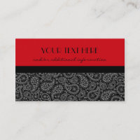 Rotes, Schwarzweiss-Paisley