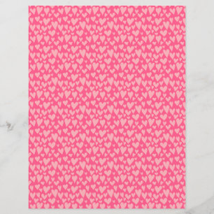 Rotes Scrapbook-Papier mit rotem schwarzem Rosa-He