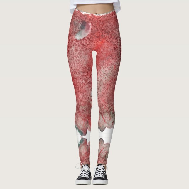 Rotes Sediment Leggings (Vorderseite)