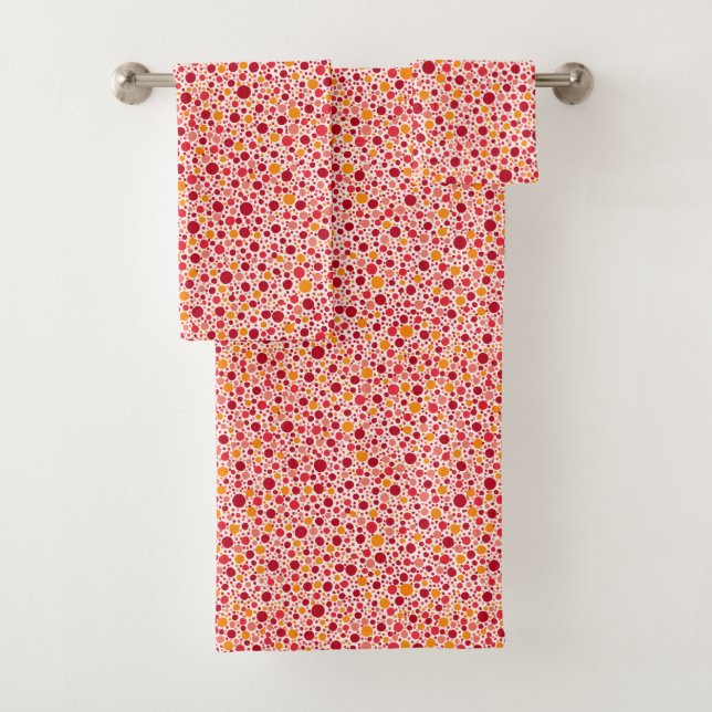 Rotes Set mit Punkten und Spots (Insitu)