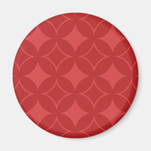 Rotes shippo Muster Magnet