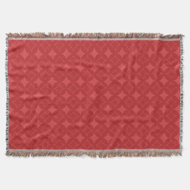 Rotes Shippomuster Decke (Vorderseite)