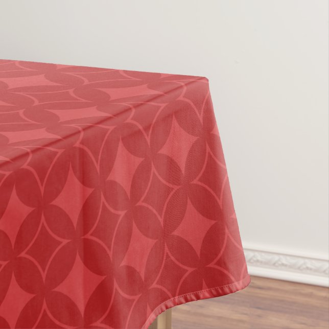 Rotes Shippomuster Tischdecke (Beispiel)