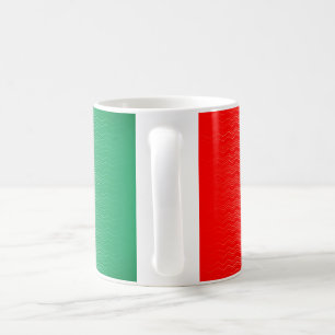 Rotes Silbergraue Streifen Kaffeetasse