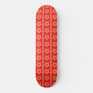 Rotes Skateboard für festliche Stars