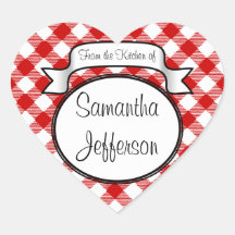 Rotes Skript - Aus der Küche von - Jar/Label