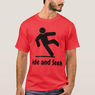 Rotes Slide-and-Seek-T-Shirt T-Shirt