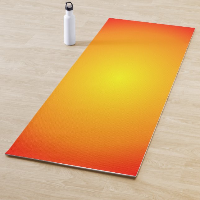 Rotes Sonnenfeuer, gelb-gelb-leuchtende Farben Ora Yogamatte (Beispiel)