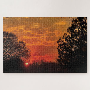 Rotes Sonnenuntergangsrätsel 24 Puzzle