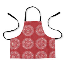Rotes spirituelles indisches Mandala-Muster