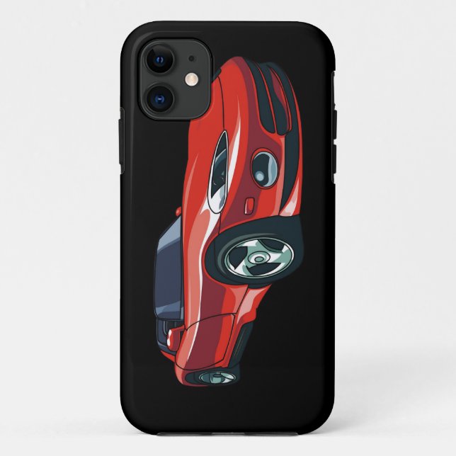 Rotes Sport-Auto Case-Mate iPhone Hülle (Rückseite)
