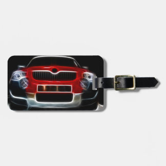 Rotes Sport-Auto Gepäckanhänger