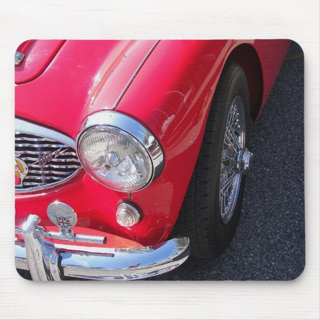 Rotes Sportauto Mousepad (Vorne)
