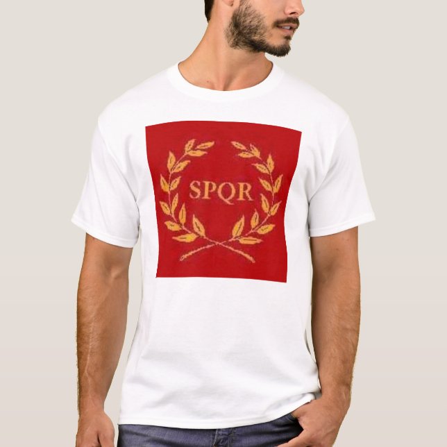 ROTES SPQR T-Shirt (Vorderseite)