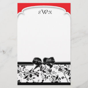Rotes Stechpalmen-Briefpapier Briefpapier