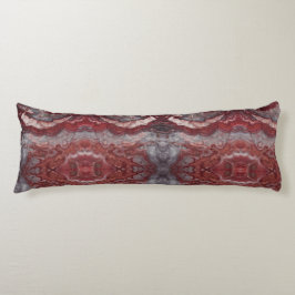 Rotes Steindesign Seitenschläferkissen