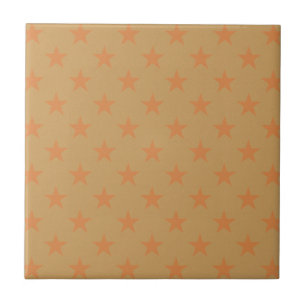 Rotes Sternenmuster Fliese