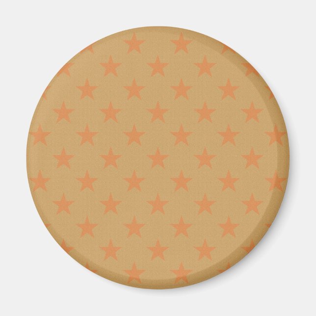 Rotes Sternenmuster Magnet (Vorne)