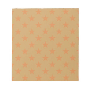Rotes Sternenmuster Notizblock
