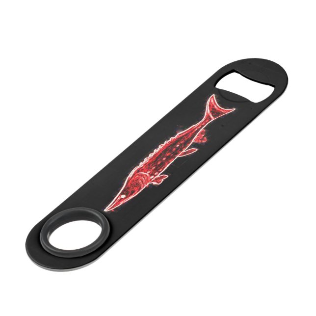 rotes Störschwarzes Speedflaschenöffner (Vorderseite Schrägansicht)