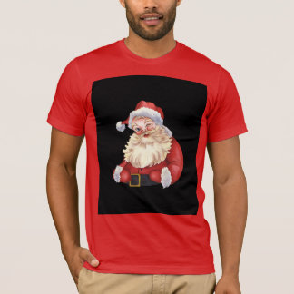 Rotes T-Shirt mit Weihnachtsmann