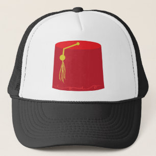 Rotes Tarboosh Truckerkappe