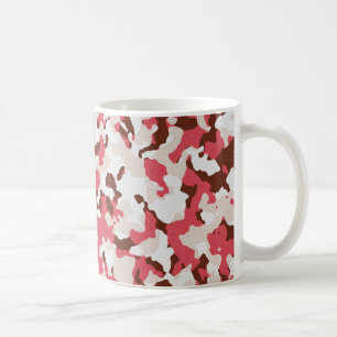 Rotes Tarnmuster Kaffeetasse