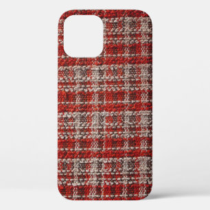 Rotes Tartan-Gewebe: Texturierter Hintergrund Case-Mate iPhone Hülle