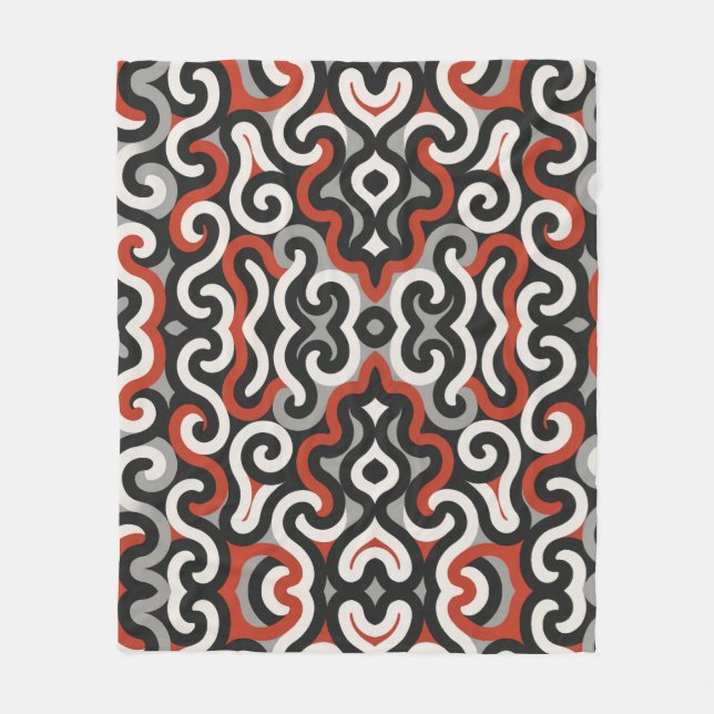 Rotes Team Fleecedecke (Vorderseite)