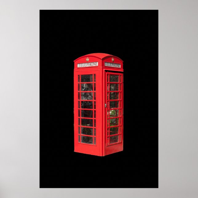 ROTES TELEFONBOX POSTER (Vorne)
