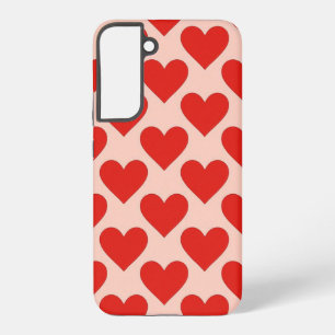 Rotes, traditionelles Herz zum Valentinstag Samsung Galaxy Hülle