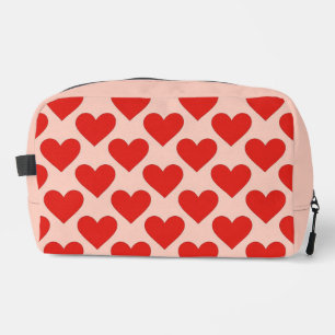 Rotes, traditionelles Herz zum Valentinstag Waschbeutel