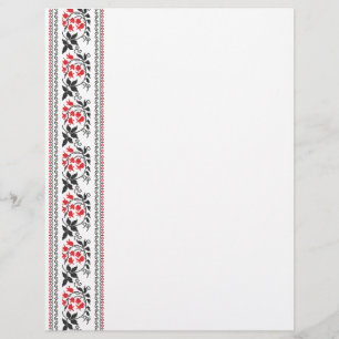 Rotes Tulpenmuster Flyer