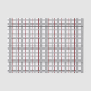 Rotes u. graues kariertes seidenpapier