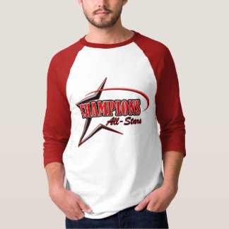 Rotes u. weißes Wettbewerbs-Shirt T-Shirt