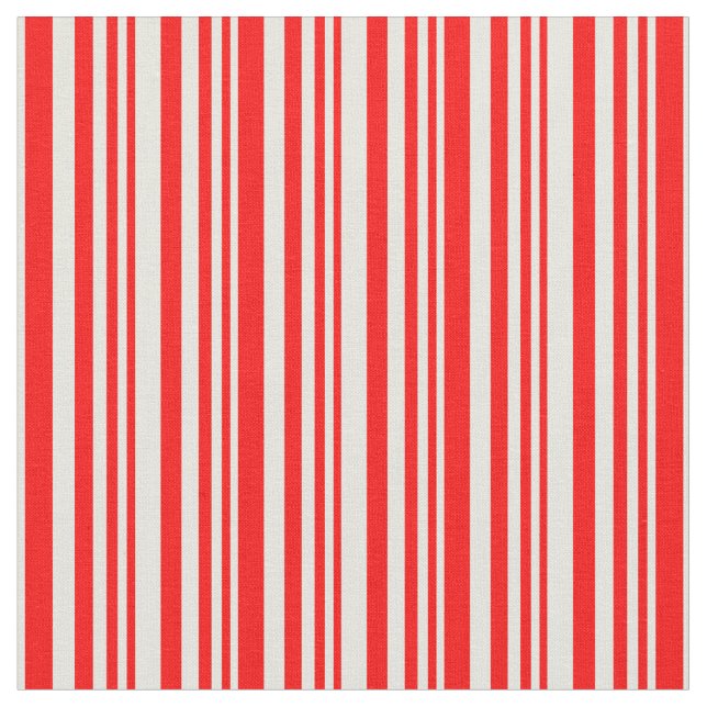 Rotes und Beige farbiges Muster Stoff (Nahaufnahme)