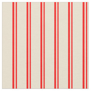 Rotes und Beige gefärbtes Muster Stoff