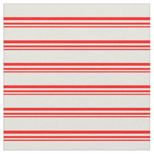 Rotes und Beige gefärbtes Muster Stoff