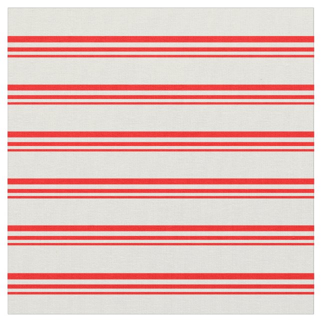 Rotes und Beige gefärbtes Muster Stoff (Nahaufnahme)