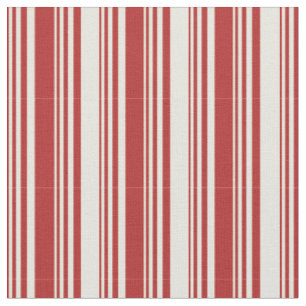 Rotes und Beige gestrichenes Muster Stoff