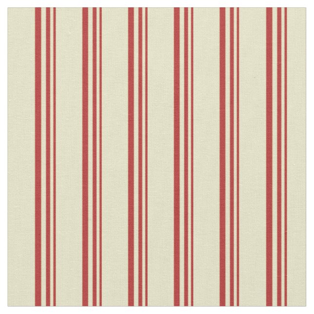 Rotes und blass Goldenrod farbiges Muster Stoff (Nahaufnahme)
