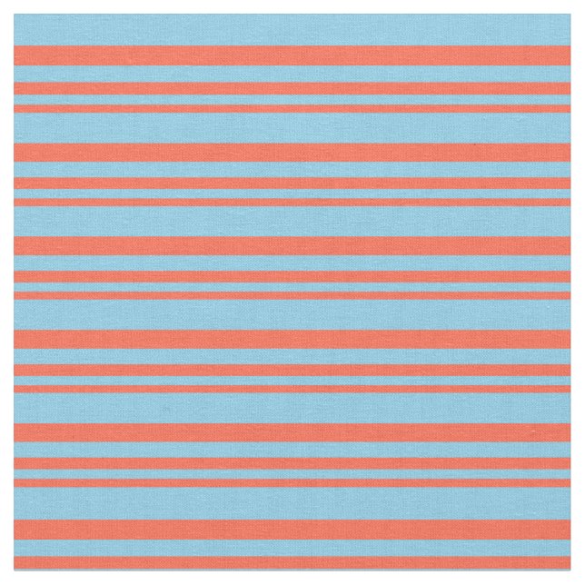 Rotes und blaues blaues Muster Stoff (Nahaufnahme)