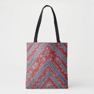 Rotes und blaues Blumen-Bandana-Muster